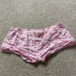 VS pink sleep shorts